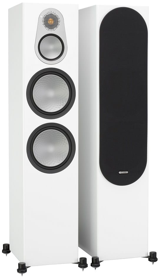 Monitor Audio Silver 500 6G wit satijn - paar - Zuilspeaker