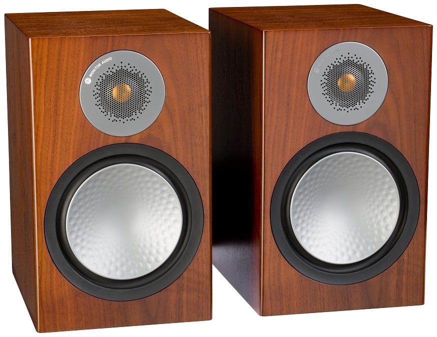 Monitor Audio Silver 100 6G walnoot - paar - Boekenplank speaker