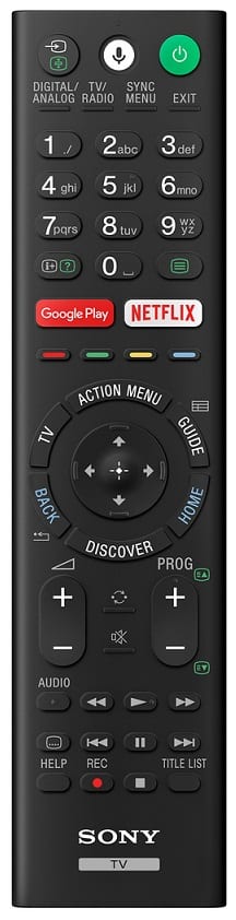 Sony KD-55A1 - afstandsbediening - Televisie