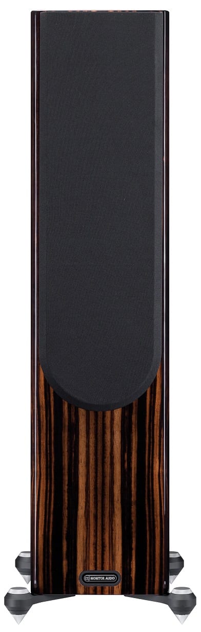 Monitor Audio Gold 300 5G ebony - frontaanzicht met grill - Zuilspeaker